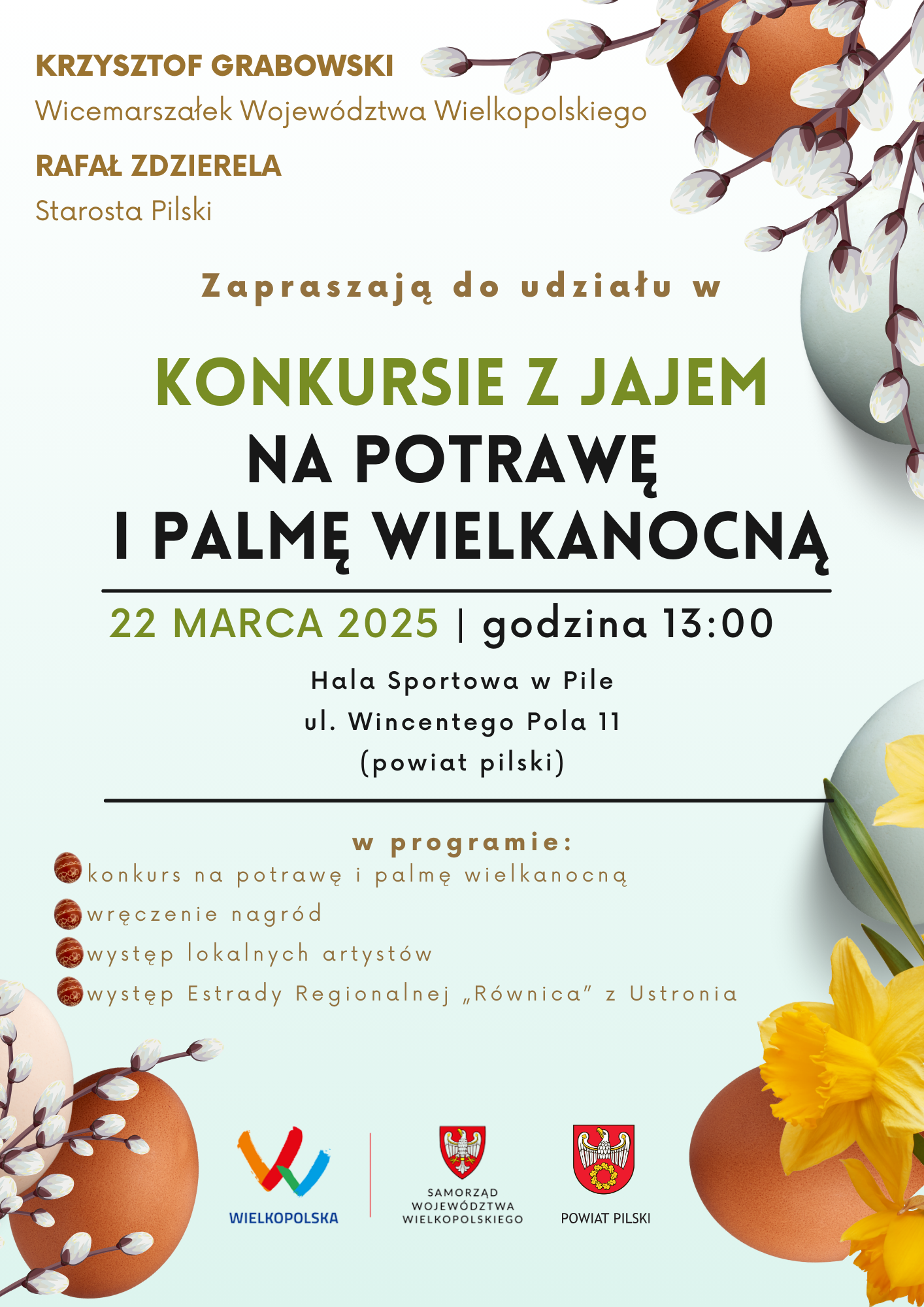 KONKURS Z JAJEM NA POTRAWĘ I PALMĘ WIELKANOCNĄ